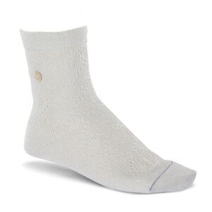 Birkenstock Womens Cotton Bling Ajour Sock NWT/NEW Silver  sz 8-10
